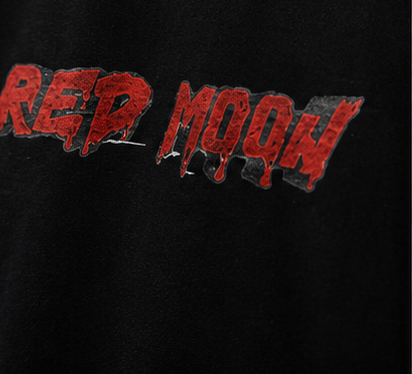 Red Moon Heavyweight Tee Chest Graphic Detail