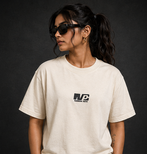 Women's Do Not Be Afraid Heavyweight Tee Front View