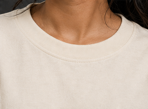 Women's Do Not Be Afraid Heavyweight Tee Collar Detail