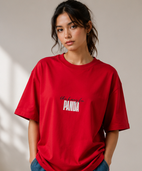 Women's Kung Fu Panda Heavyweight Tee Front View