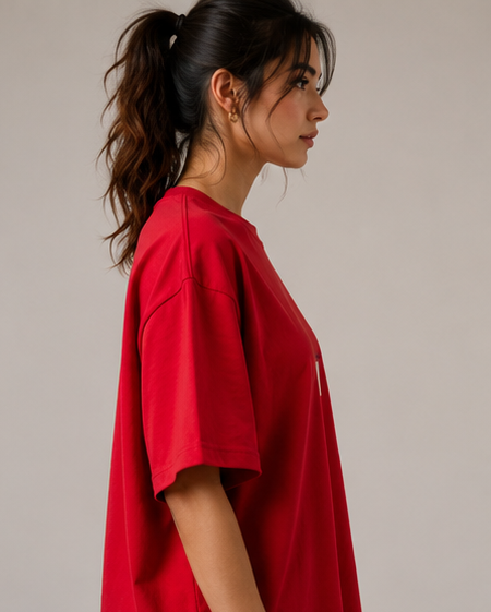 Women's Kung Fu Panda Heavyweight Tee Model View