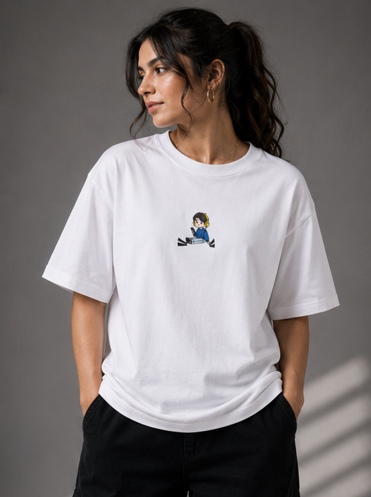 Women's Social Introvert Heavyweight Tee Front View